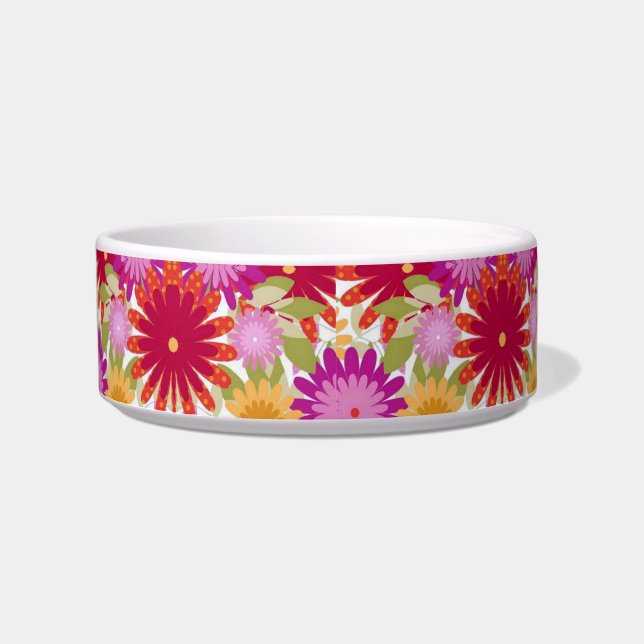 Floral Spring Cat Water Bowl Voerbakje (Voorkant)