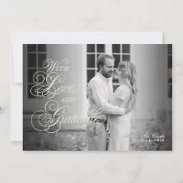 Floral Spring Chinoiserie Flat Bedankt Kaart