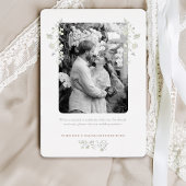 Floral Spring Chinoiserie Save the Date Folie Uitnodiging