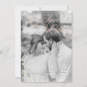 Floral Spring Chinoiserie Sla de datum op Kaart (Voorkant)