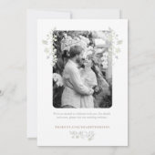 Floral Spring Chinoiserie Sla de datum op Kaart (Achterkant)