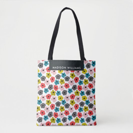 Floral Spring Daffodil Blooms Canvas tas (Voorkant)