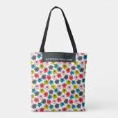 Floral Spring Daffodil Blooms Canvas tas (Achterkant)
