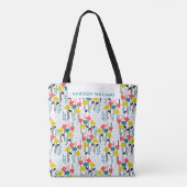 Floral Spring Daffodil Blooms Canvas tas (Achterkant)
