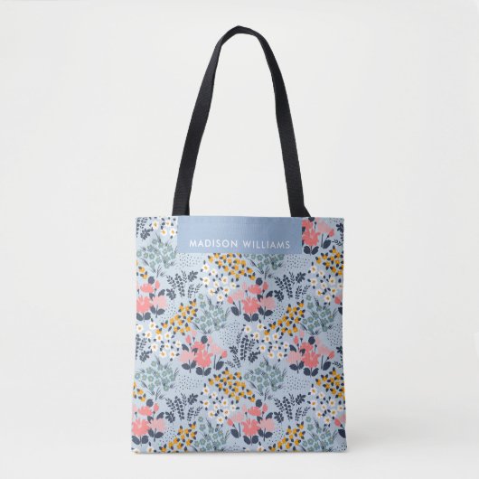 Floral Spring Daffodil Blooms Tote Bag (Voorkant)