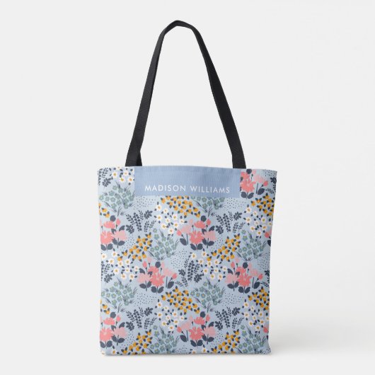 Floral Spring Daffodil Blooms Tote Bag (Achterkant)
