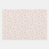 Floral Spring Daffodil | Bruin en Paars Inpakpapier Vel (Voorkant 3)