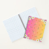 Floral Spring Daffodil | Dusty Blue op maat Notitieboek (Binnen)