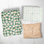 Floral Spring Daffodil | Groen en Sinaasappel Inpakpapier Vel<br><div class="desc">Deze bloemenvellen,  groen en oranje,  zijn perfect voor cadeaubonnen. Verfijn uw vrienden,  familie en cadeautjes ontvangers met prachtig coördinerend verpakkingspapier.</div>