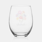 Floral Spring Drink Glass Wijnglas Zonder Voet (Achterkant)