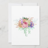 Floral Spring Engagement Party Kaart (Achterkant)
