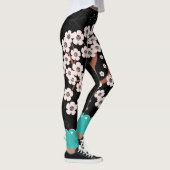 Floral Spring Garden met Zingende vogels Leggings (Rechts)