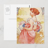 Floral Spring Goddess Briefkaart (Voorkant / Achterkant)