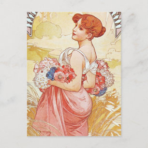 Floral Spring Goddess Briefkaart
