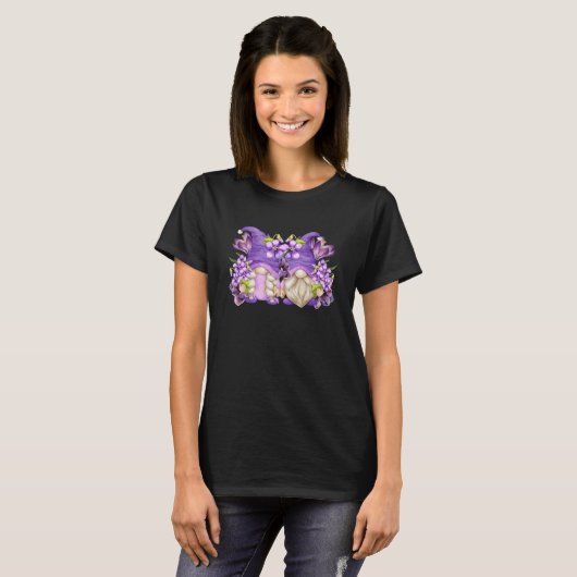 Floral Spring Graphic voor vrouwen Violet Flower P T-shirt (Voorkant volledig)