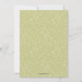 Floral Spring Green Save The Date (Achterkant)