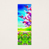 Floral Spring Kleurrijke Elegante Bijbel Verse Mini Visitekaartjes (Achterkant)