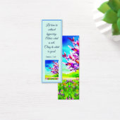 Floral Spring Kleurrijke Elegante Bijbel Verse Mini Visitekaartjes (Bureau)