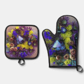 Floral Spring Ovenwant & Pannenlap Set (Voorkant)