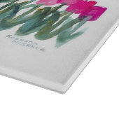 Floral Spring Pink Tulip Grove Cutting Board Snijplank (Hoek)