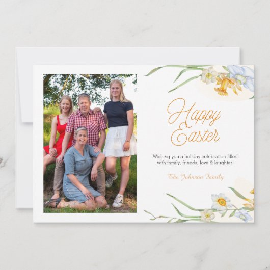 Floral Spring roze Voeg je foto toe, paasje (Voorkant)