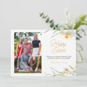 Floral Spring roze Voeg je foto toe, paasje (Staand voorkant)