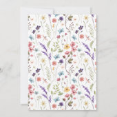 Floral Spring Summer Guess Wie Vrijgezellenfeest s Kaart (Achterkant)