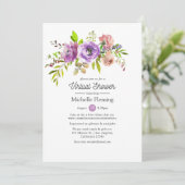 Floral Spring Virtual Bridal of Baby shower Kaart (Staand voorkant)
