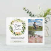 Floral Spring Voeg je fotografie voor Pasen toe (Staand voorkant)