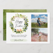 Floral Spring Voeg je fotografie voor Pasen toe (Voorkant / Achterkant)