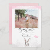 Floral Spring Voeg je fotografie voor Pasen toe (Voorkant / Achterkant)