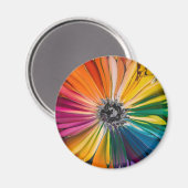 Floral Spring Waterverf Artistiek Bloemenpatroon Magneet (Voorkant / Achterkant)