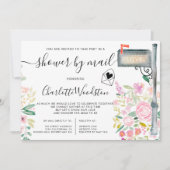 Floral spring waterverf script stream post kaart (Voorkant)