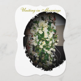 "Floral" Spring Wedding Invitation Kaart
