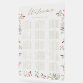 Floral Spring Wedding Welkom Zitplaatsen Acryl Bord (Hoek)