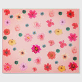Floral Spring Wrapping Papier (Vlak)