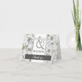 Floral Springs Modern Elegant Inspirivity Bedankkaart