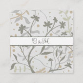 Floral Springs Moderne Elegante Inspirativiteit RS Informatiekaartje (Achterkant)