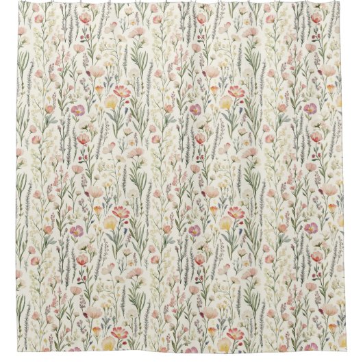 Floral Springtime Douchegordijn (Voorkant)