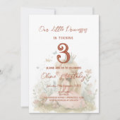 Floral sprookje prinsessen kinderen verjaardagsfee kaart (Voorkant)