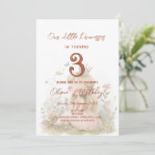 Floral sprookje prinsessen kinderen verjaardagsfee kaart (Staand voorkant)