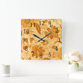 Floral Square-klok Vierkante Klok (Huis)