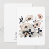 Floral Square, Nordic Art Design, Soft Pastels Kaart (Voorkant / Achterkant)