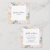 Floral Square Vierkante Visitekaartje (Voorkant / Achterkant)