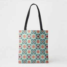 Floral Squares Canvas tas
