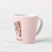 Floral Squirrel Latte Mok (Rechterhoek)