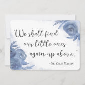 Floral St. Zelie Martin Floral Miscarcard (Voorkant)