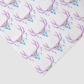 Floral Stag Skull-papier Tissuepapier (Detail)