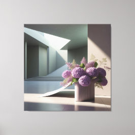 Floral Staircase Composition  Canvas Afdruk