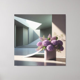 Floral Staircase Composition Canvas Afdruk